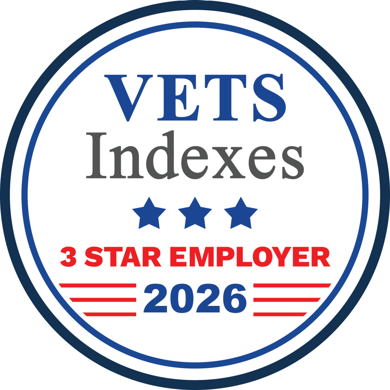 Vets Indexes 3 Star Employer - 2026 - Lamar Advertising